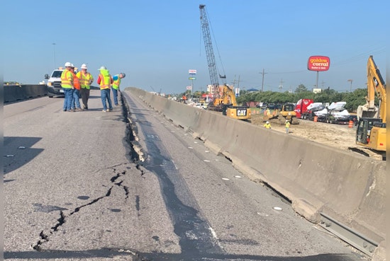 I-10 Westbound Lanes in Beaumont Reopen After Emergency Repairs Address Pavement Crack