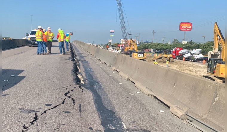 I-10 Westbound Lanes in Beaumont Reopen After Emergency Repairs Address Pavement Crack
