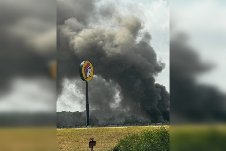 Iconic Original Buc-ee's Gas Station in Luling, Texas Engulfed in Flames During Demolition Work