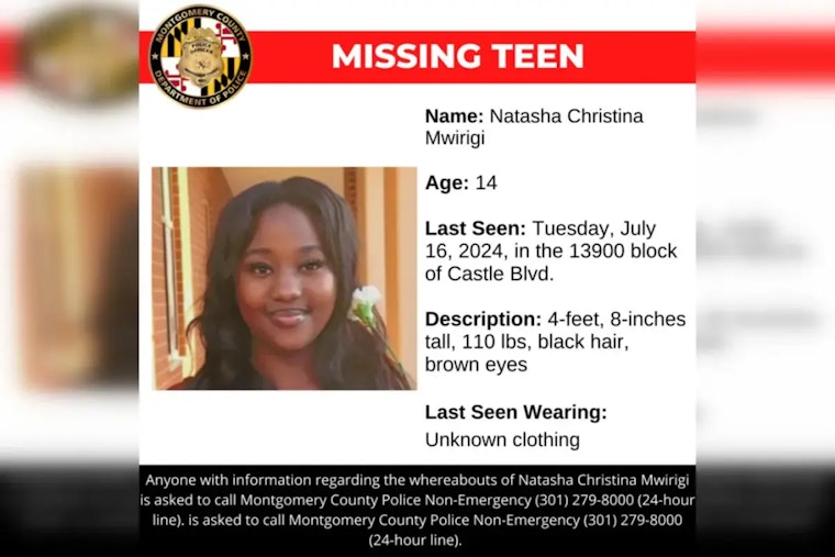 Montgomery County Police Seek Public's Help to Find Missing Teen Natasha Mwirigi from Silver Spring