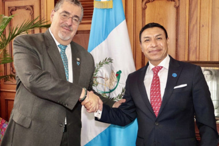 Indiana Secretary of State Diego Morales Engages in Bilateral Talks with Guatemala's President
