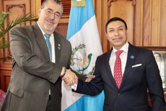 Indiana Secretary of State Diego Morales Engages in Bilateral Talks with Guatemala's President