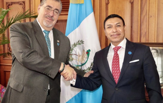 Indiana Secretary of State Diego Morales Engages in Bilateral Talks with Guatemala's President
