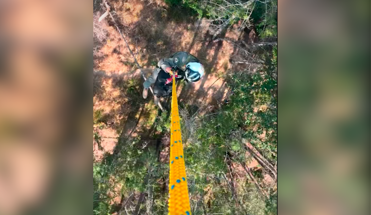 Injured Hiker Rescued by Helicopter in Sonoma's Armstrong Woods After Precise Operation by Emergency Crews