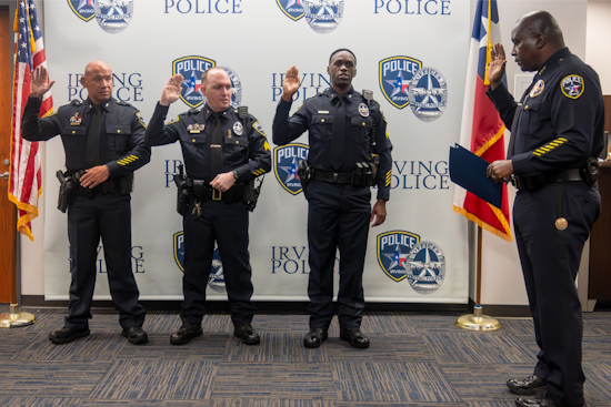Irving Police Department Elevates Officers to Key Leadership Roles Amid Commitment to Excellence