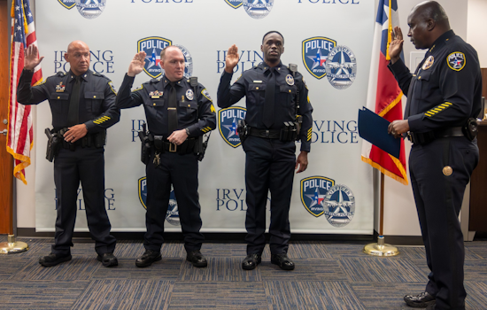 Irving Police Department Elevates Officers to Key Leadership Roles Amid Commitment to Excellence
