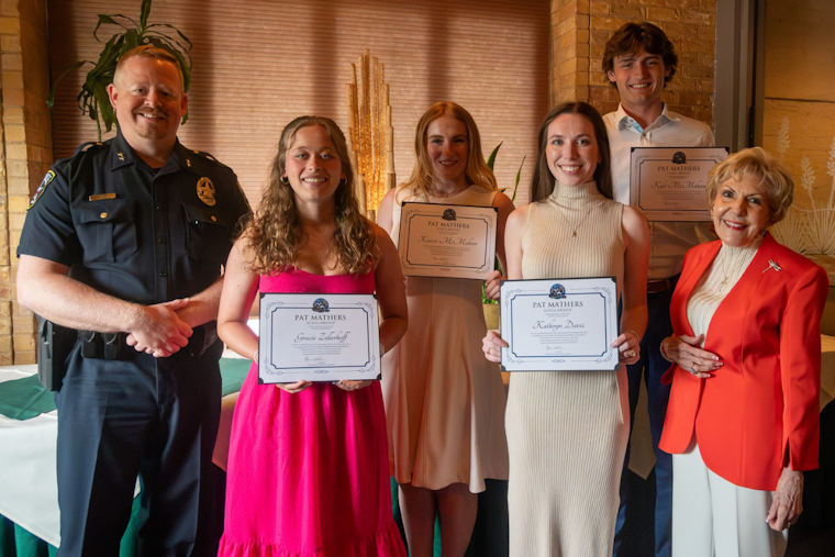 Irving Police Officers' Children Awarded Scholarships by Via Reál Restaurant in Partnership with the Pat Mathers Foundation