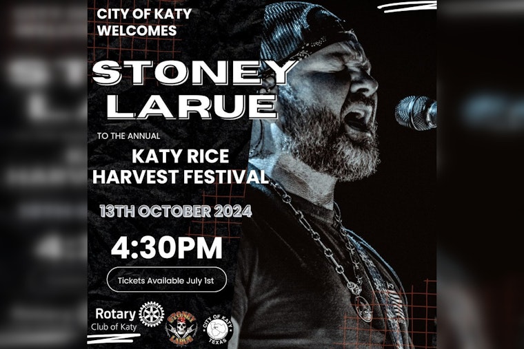 Katy's Rice Harvest Festival Promises Record Attendance with Country Star Stoney LaRue Headlining