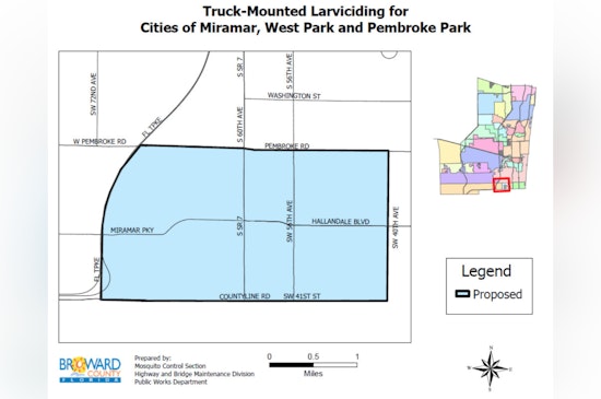 Trucks Roll Out in Miramar, West Park, and Pembroke Park for Nightly Mosquito Control Ops Using Eco-Friendly VectoBac WDG