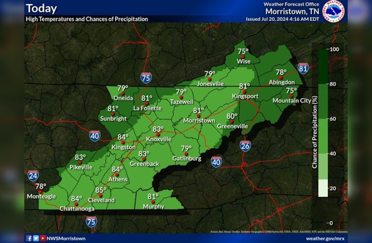 Knoxville Braces for a Wet Week, NWS Predicts Thunderstorms and Showers Ahead