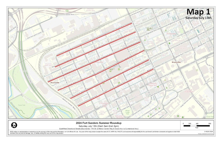 Knoxville's Fort Sanders Neighborhood Set for Summer Cleanup, City Warns Residents to Move Vehicles or Face Towing