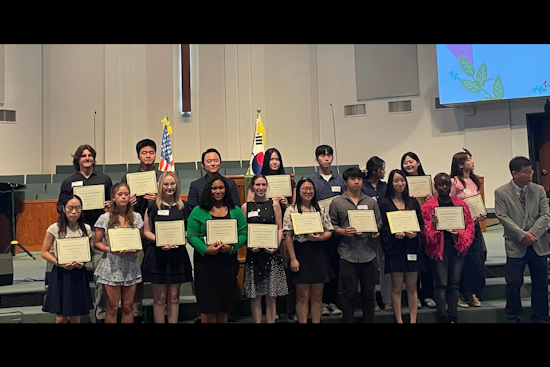 Korean Central United Methodist Church of Dallas Awards Scholarships to Irving Police Employees' Children