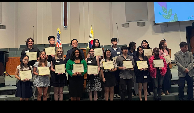 Korean Central United Methodist Church of Dallas Awards Scholarships to Irving Police Employees' Children