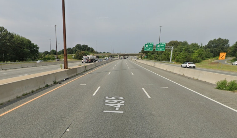 Lane Closure and Delays on I-495 Southbound in Chelmsford Due to Fuel Spill Following Multi-Vehicle Crash