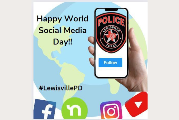 Lewisville Police Celebrate World Social Media Day, Encourage Public Engagement for Enhanced Community Safety
