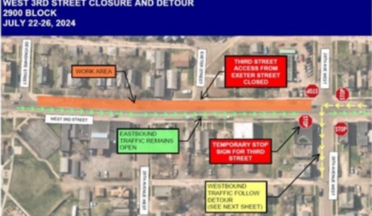 Lincoln Park's W Third Street Faces Temporary Closure Amid Utility Work, Detours in Place