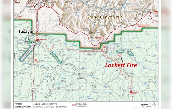 Lockett Fire Controlled, Strategic Firing Operations Planned Near Grand Canyon National Park