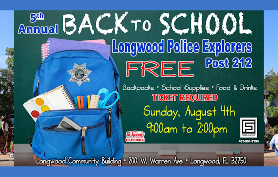 Longwood Police Department Hosts 5th Annual Back to School Event for Local Students