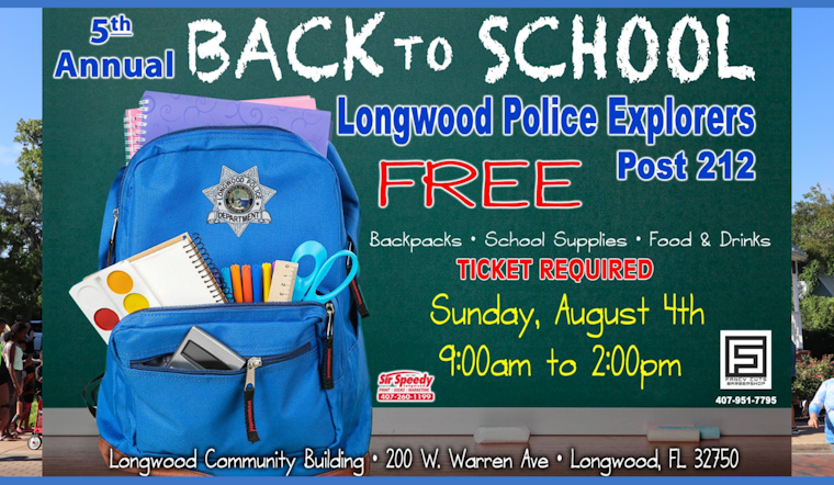 Longwood Police Department Hosts 5th Annual Back to School Event for Local Students