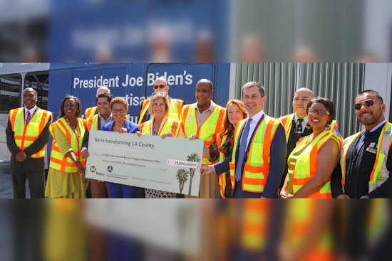 Los Angeles Prepares for 2028 Olympics with $80M Boost for Greener Buses, Showcased by Mayor Bass and Secretary Buttigieg