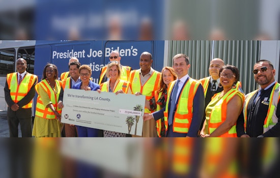 Los Angeles Prepares for 2028 Olympics with $80M Boost for Greener Buses, Showcased by Mayor Bass and Secretary Buttigieg