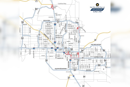 Major Freeway Closures for Construction, ADOT Advises Planning Ahead
