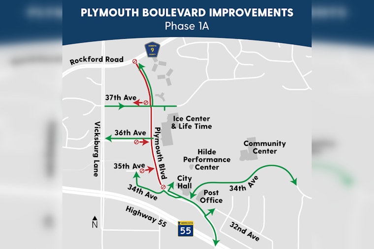 Major Road Closures Begin June 7 as Plymouth Boulevard Improvement Project Kicks Off