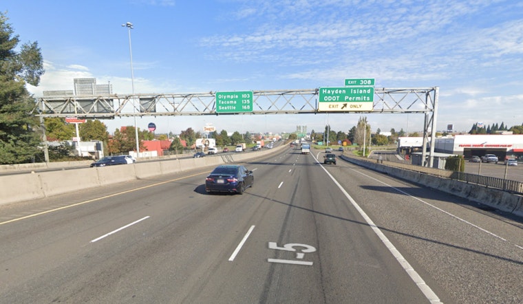 Man Dies in Single-Vehicle Crash on I-5 Northbound in Portland; Police Investigating