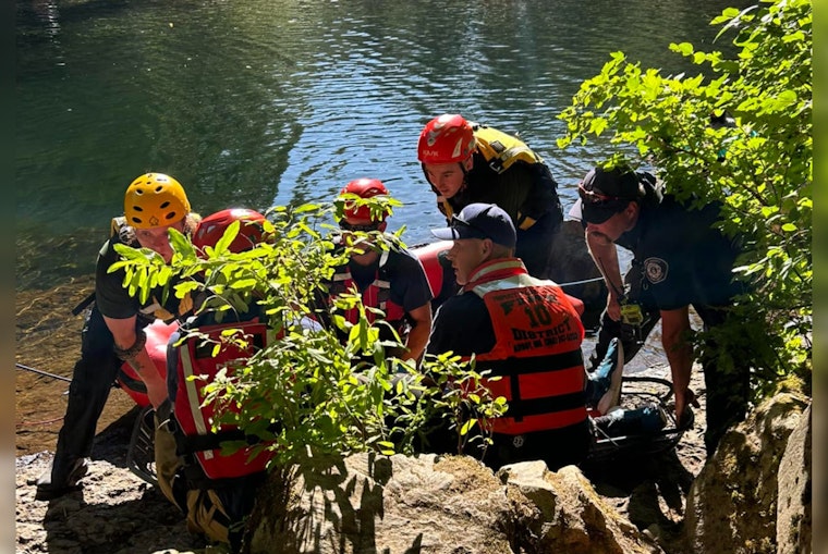 Man Injured After Jumping from Bridge at Moulton Falls, Rescued by Clark County Firefighters