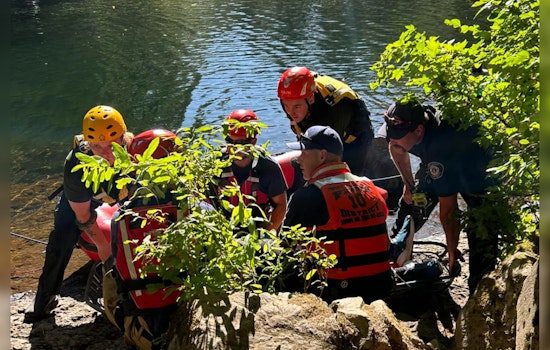 Man Injured After Jumping from Bridge at Moulton Falls, Rescued by Clark County Firefighters