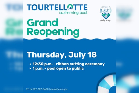 Mankato Community Awaits Eagerly for Tourtellotte Swimming Pool Grand Re-Opening on July 18