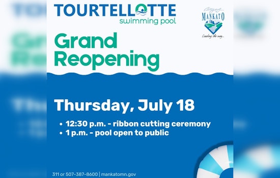 Mankato Community Awaits Eagerly for Tourtellotte Swimming Pool Grand Re-Opening on July 18