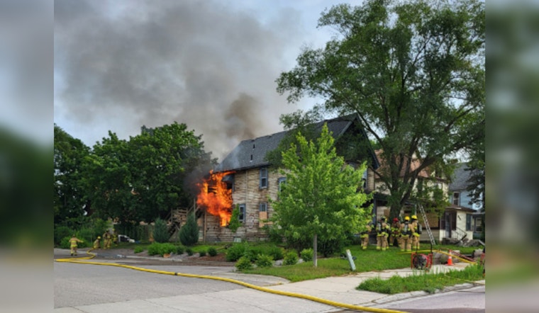Mankato Firefighters Hone Skills in Controlled Burn Exercise on Front Street