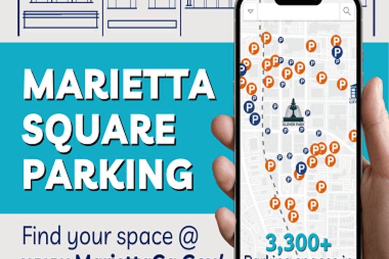 Marietta Square Parking Woes Ease with City's New Online Parking Finder
