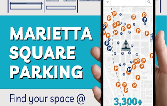 Marietta Square Parking Woes Ease with City's New Online Parking Finder
