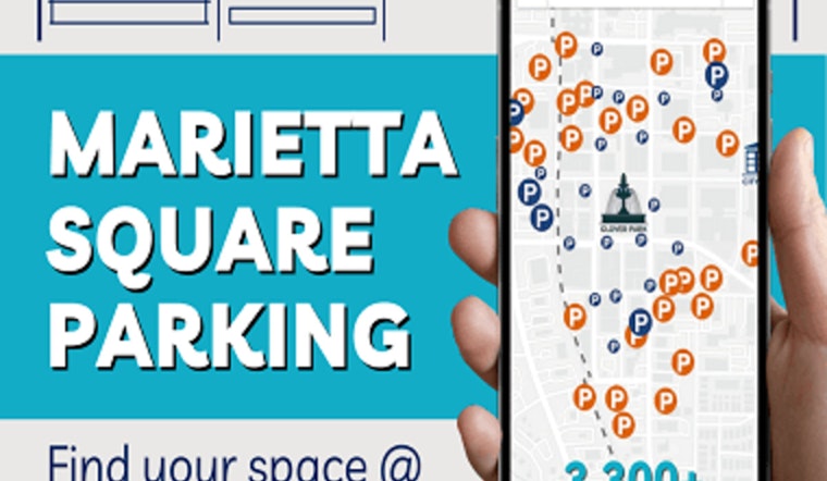 Marietta Square Parking Woes Ease with City's New Online Parking Finder