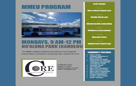 Maui Police Department Leads Compassionate Outreach with Mobile Medical Educational Unit for Houseless in Kahului