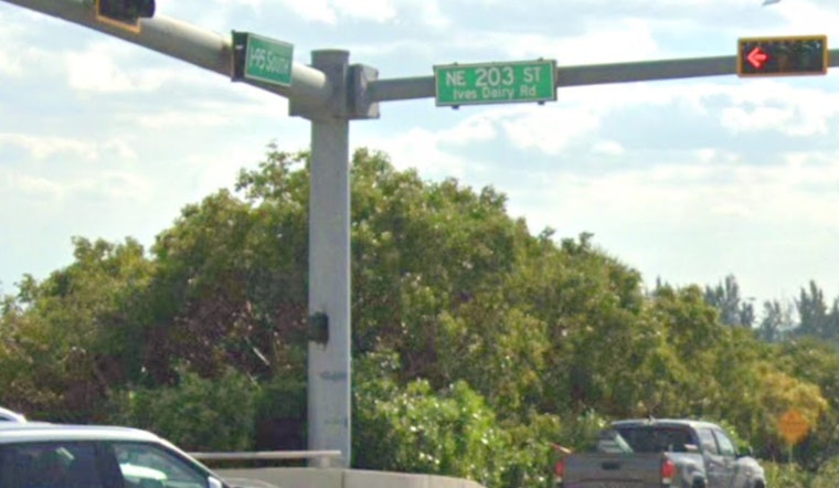 Miami-Dade Traffic Alert, Major Crash on I-95 North Near NE 203 Street Temporarily Shuts Down All Lanes
