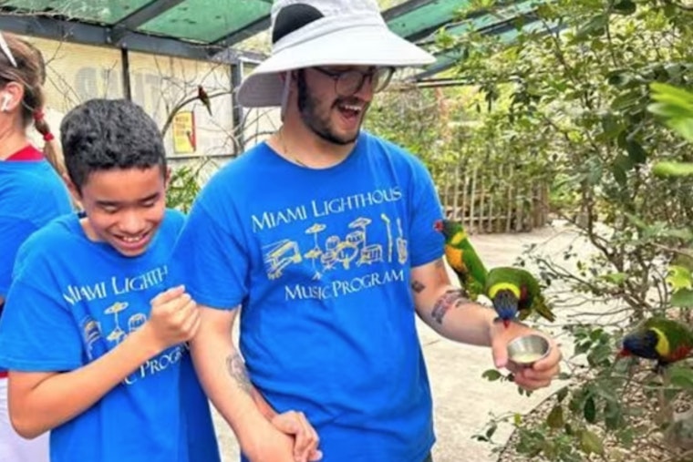 Miami Lighthouse for the Blind Students Experience Wildlife Up Close at Zoo Miami