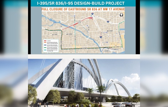 Miami's Dolphin Expressway Eastbound to Undergo Overnight Closures This Weekend for Construction Work