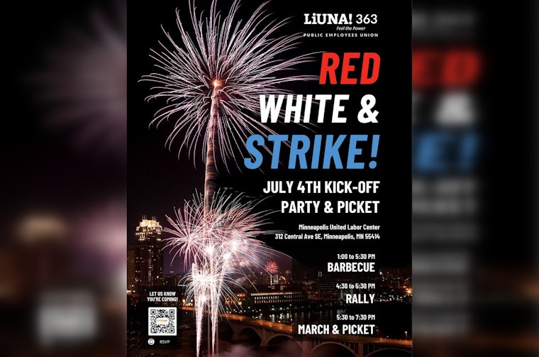 Minneapolis Park Workers Rally for Fair Contracts Amid July 4th Festivities, Igniting #RedWhiteStrike Movement