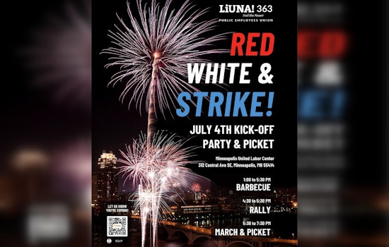 Minneapolis Park Workers Rally for Fair Contracts Amid July 4th Festivities, Igniting #RedWhiteStrike Movement