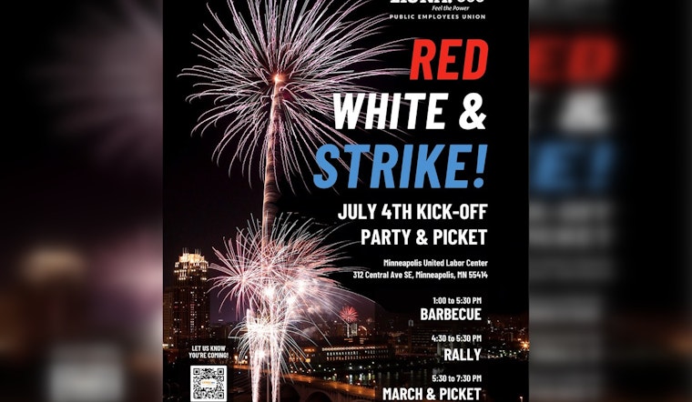 Minneapolis Park Workers Rally for Fair Contracts Amid July 4th Festivities, Igniting #RedWhiteStrike Movement