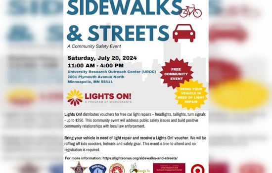 Minneapolis Police to Offer Free Car Light Repair Vouchers at Community Event