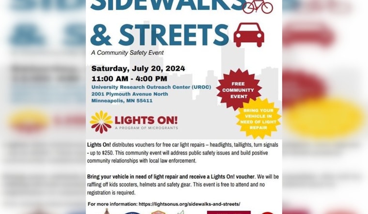 Minneapolis Police to Offer Free Car Light Repair Vouchers at Community Event