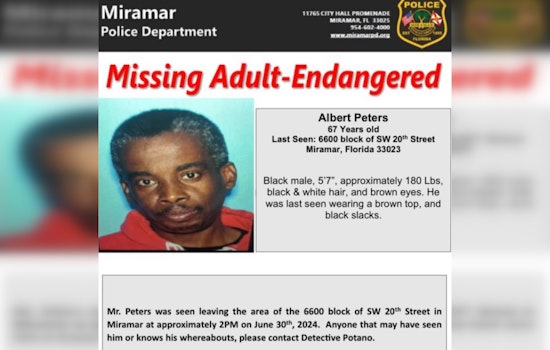 Miramar Police and Community Mobilize in Search for Missing Endangered 67-Year-Old Man