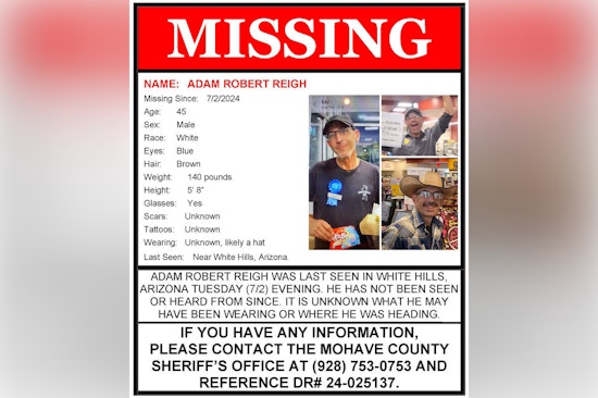 Mohave County Intensifies Search for Missing Man Adam Robert Reigh Amidst Challenging Conditions