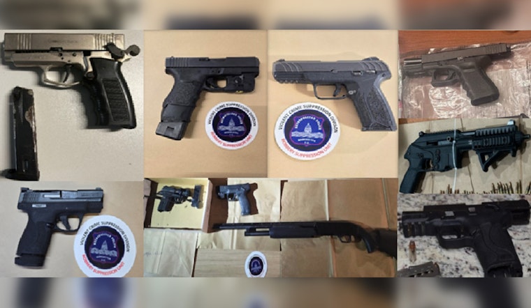 MPD Confiscates 42 Firearms in One Week, Encourages Public Tips in Combat Against Gun Violence