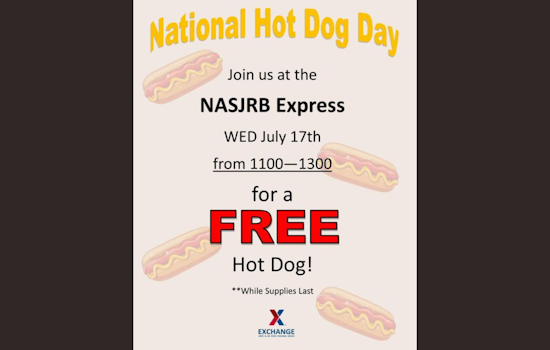 NAS JRB Fort Worth Exchange Celebrates National Hot Dog Day with Free Treats for Troops and Families