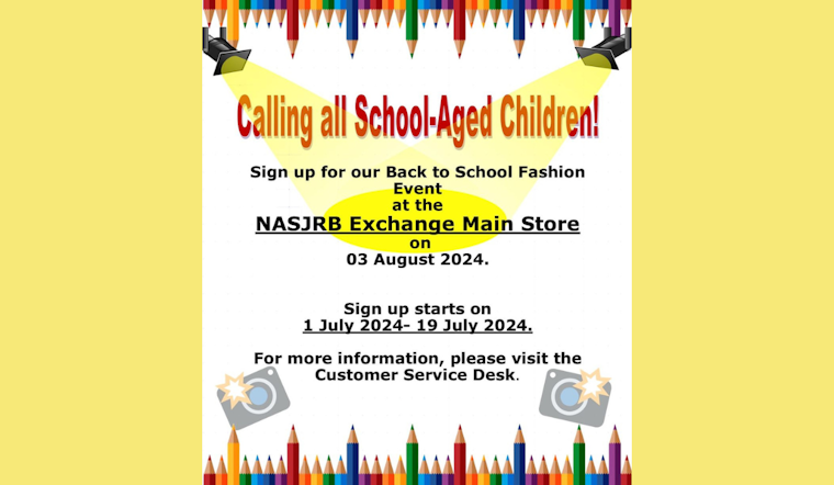NAS JRB Fort Worth Invites Kids for Annual Back to School Fashion Show